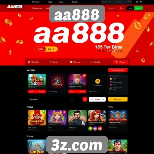 Interface e usabilidade do site aa888